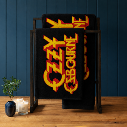 Rocksax Ozzy Osbourne Towel - Logo Black
