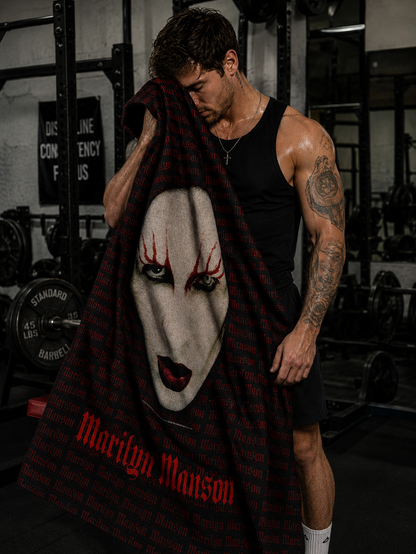 Rocksax Marilyn Manson Towel - Lips