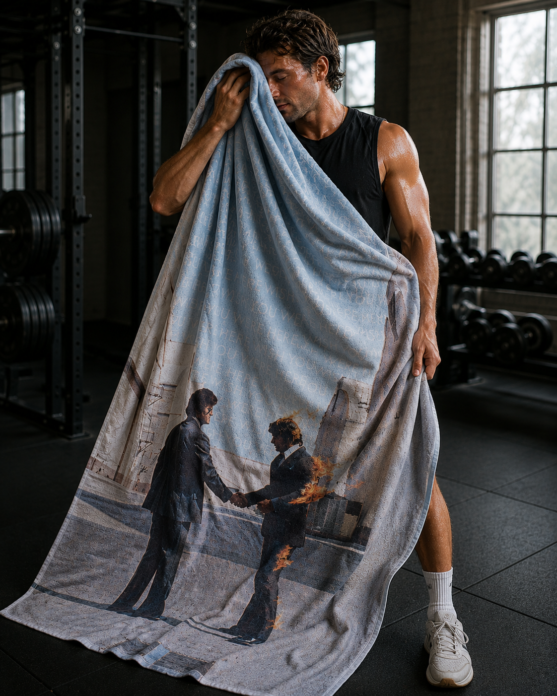Rocksax Pink Floyd Towel - Wish You Were Here