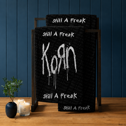 Rocksax Korn Towel - Still A Freak Black