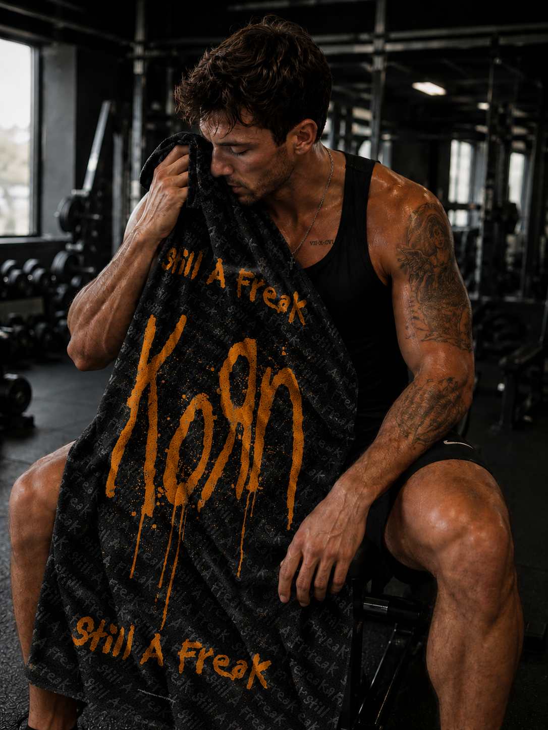 Rocksax Korn Towel - Still A Freak Orange
