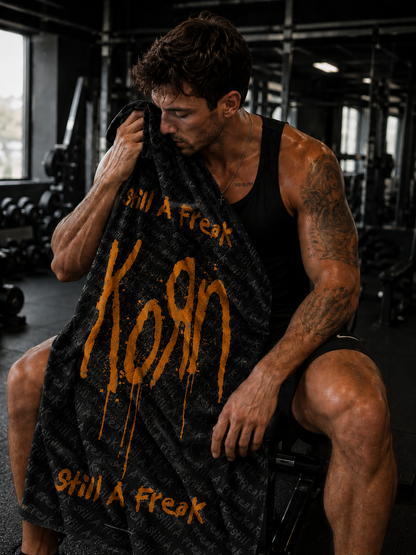 Rocksax Korn Towel - Still A Freak Orange