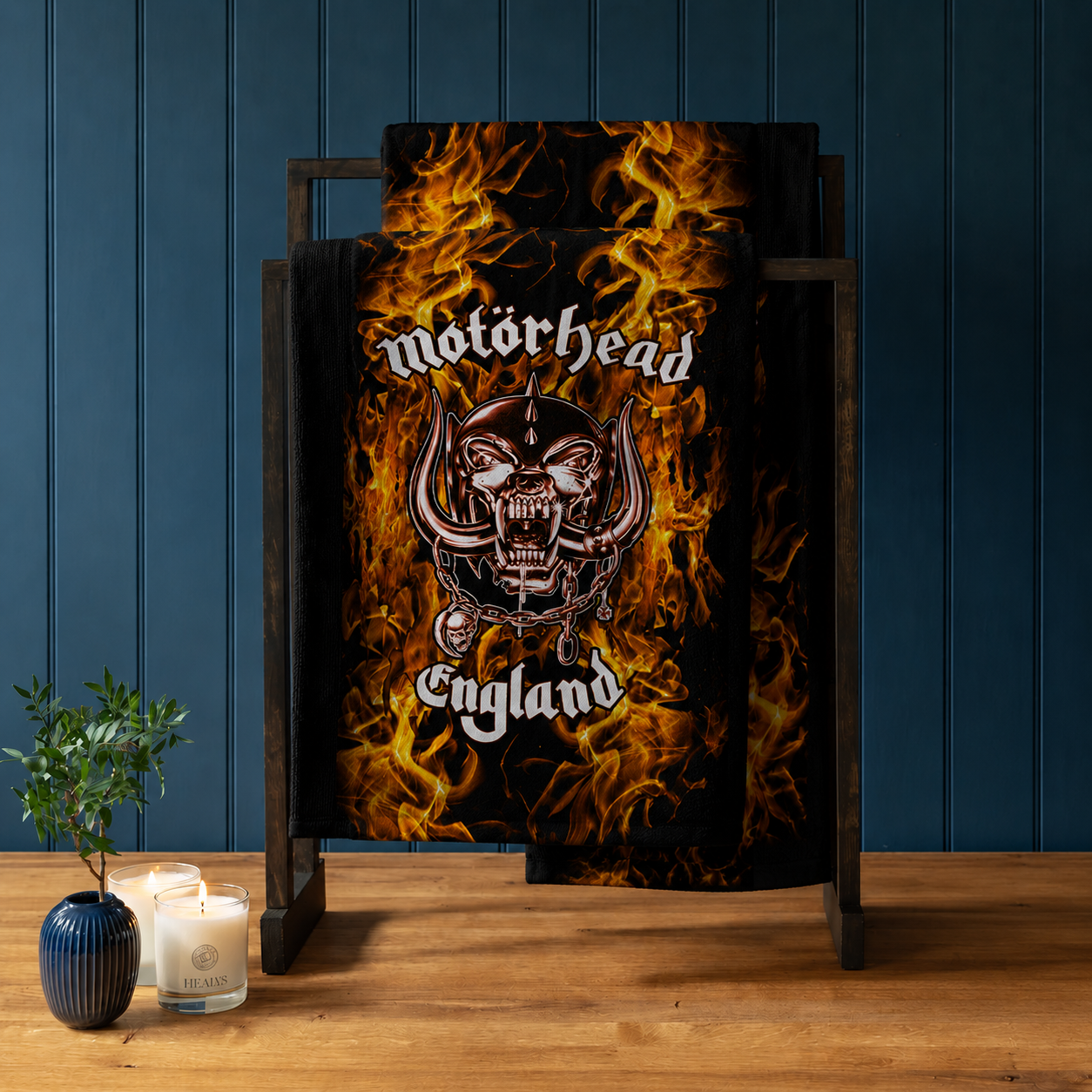 Rocksax Motorhead Towel - England Fire
