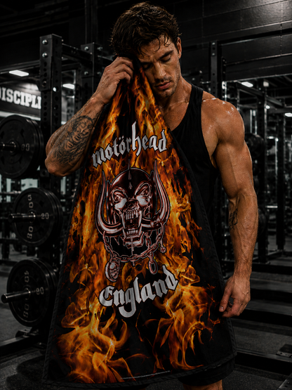 Rocksax Motorhead Towel - England Fire