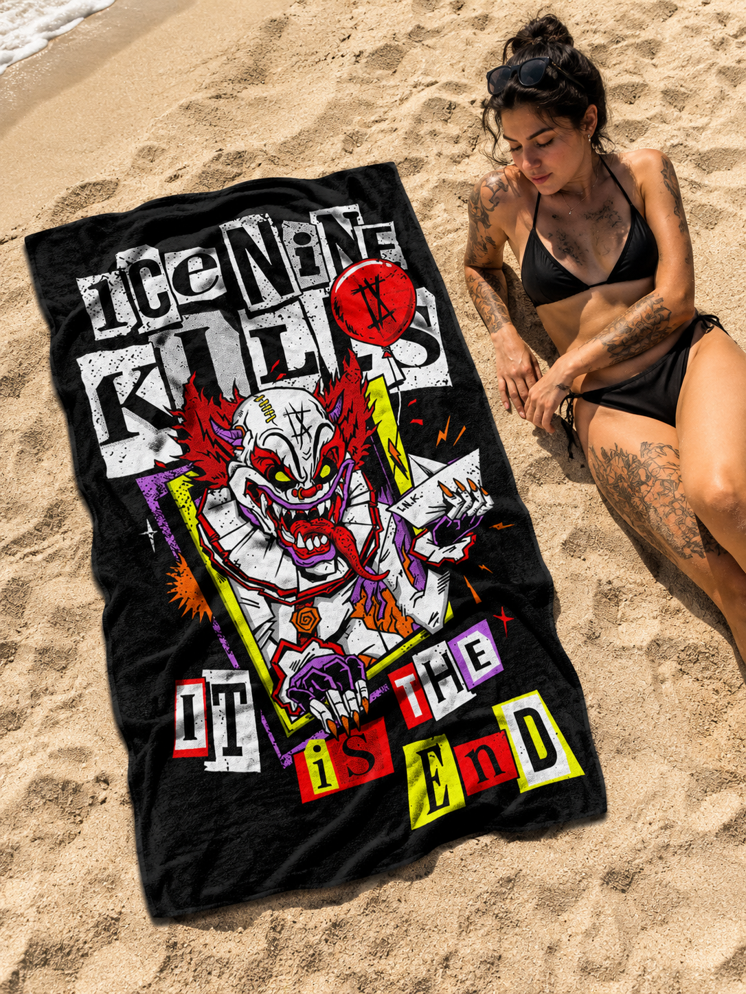 Rocksax Ice Nine Kills Towel - It Is The End