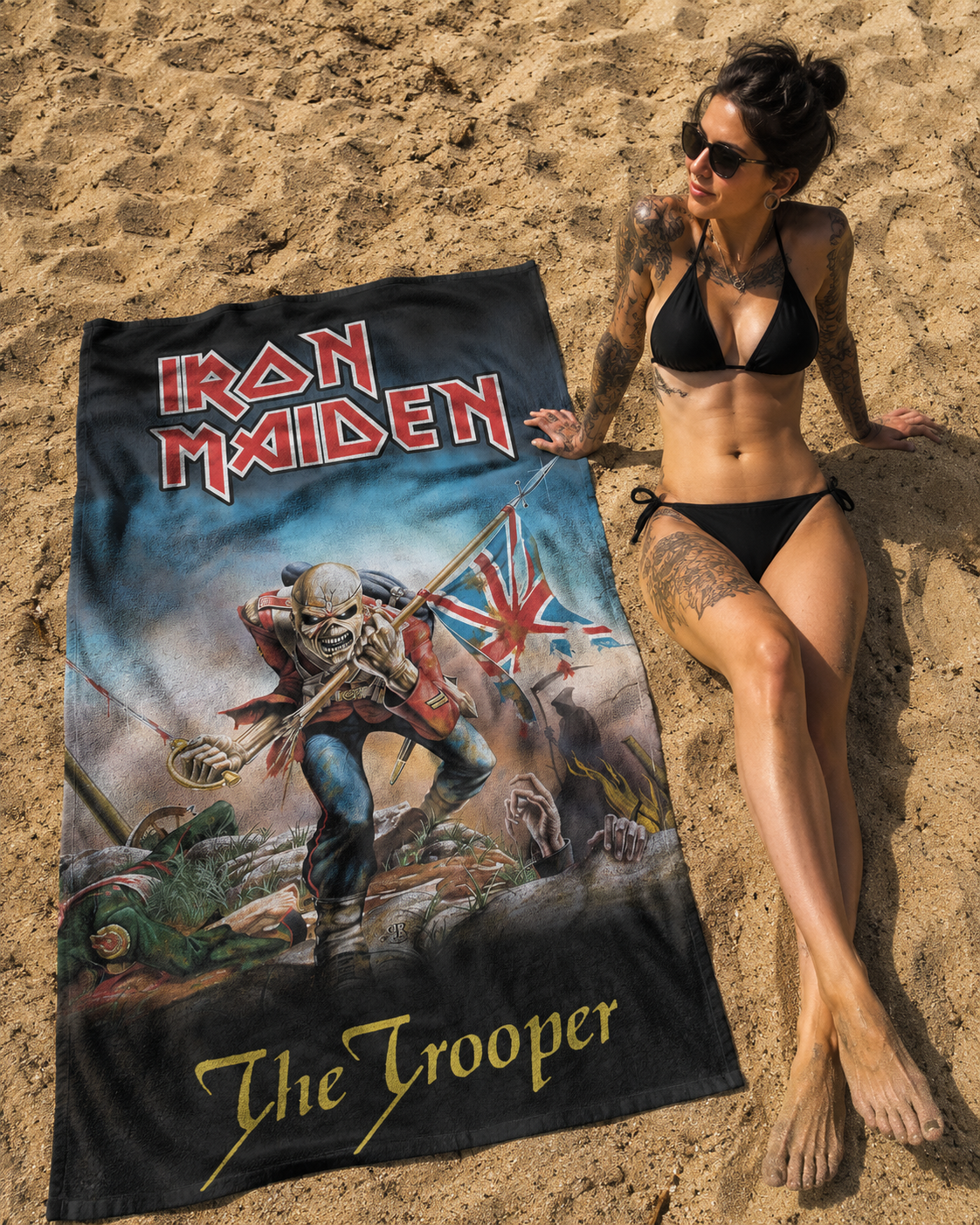 Rocksax Iron Maiden Towel - Trooper