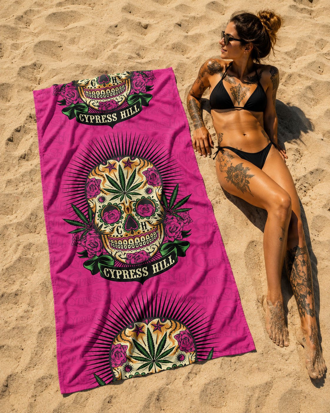 Rocksax Cypress Hill Towel - Tequila Sunrise Pink
