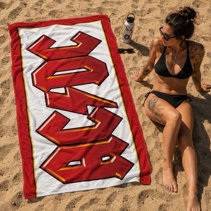 Rocksax AC/DC Towel - Logo White