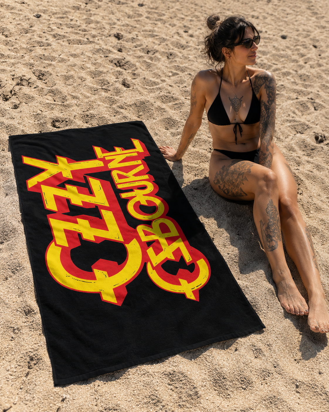 Rocksax Ozzy Osbourne Towel - Logo Black