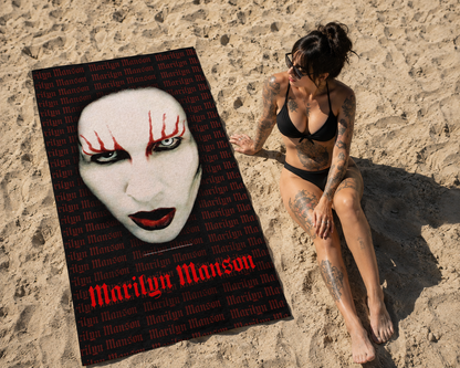 Rocksax Marilyn Manson Towel - Lips