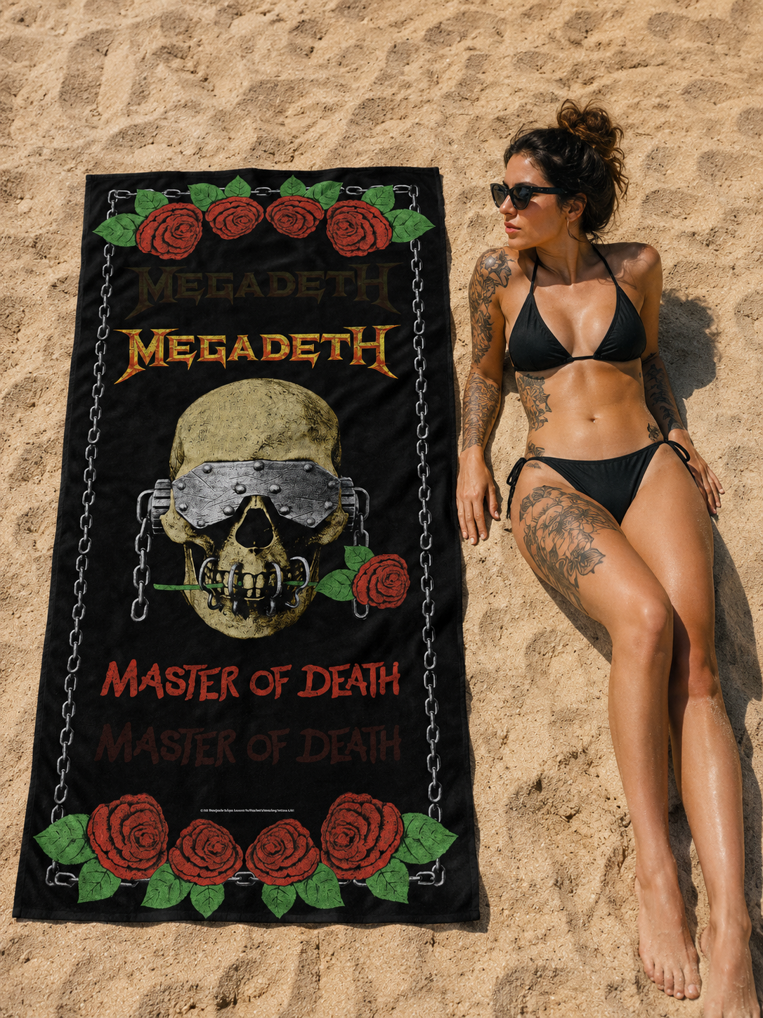 Rocksax Megadeth Towel - Masters of Death