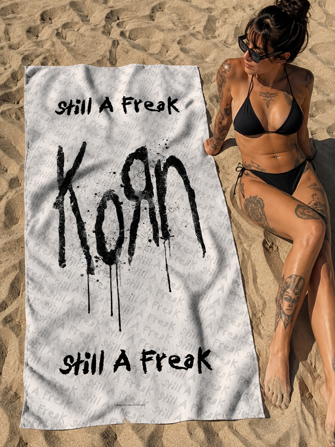 Rocksax Korn Towel - Still A Freak White