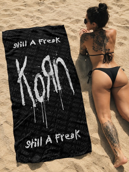 Rocksax Korn Towel - Still A Freak Black