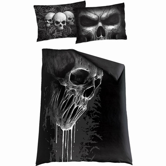 SKULL SCROLL - Single Duvet Cover + UK And EU Pillow case