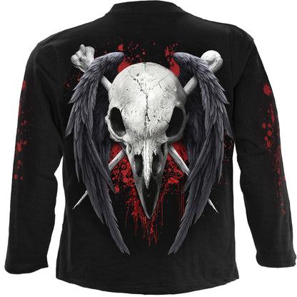 DEATH RAVEN - Longsleeve T-Shirt Black