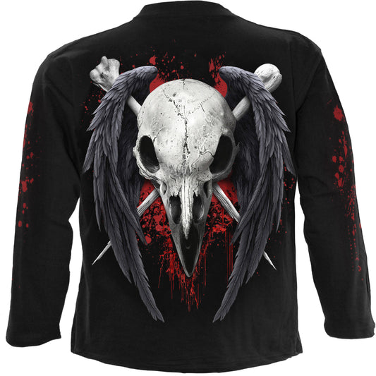 DEATH RAVEN - Longsleeve T-Shirt Black
