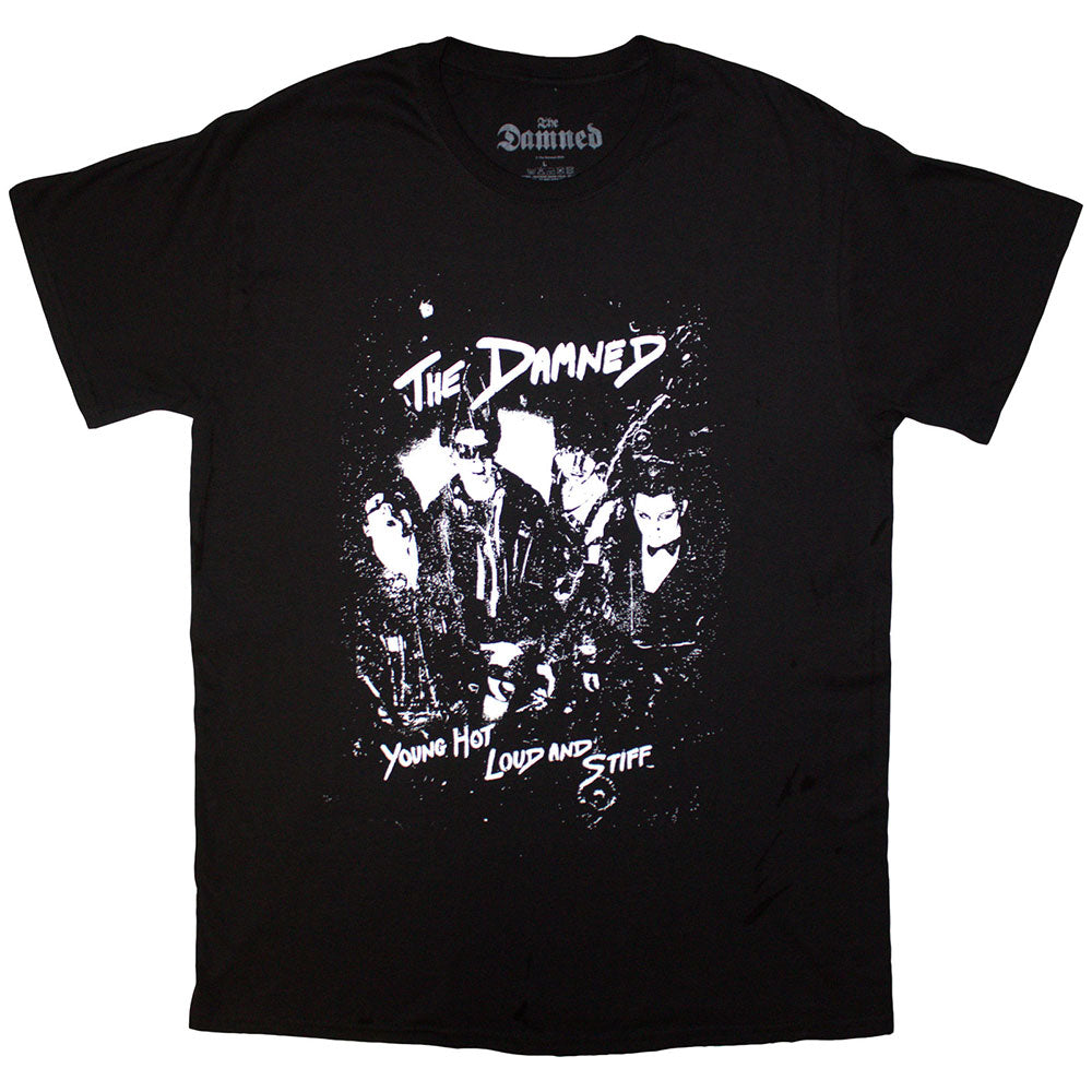 The Damned T Shirt - Young Hot Loud & Stiff | Buy Now For 24.99