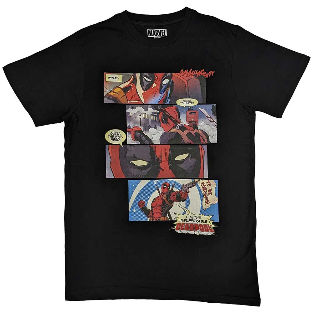 Marvel Comics T Shirt - Deadpool Strips