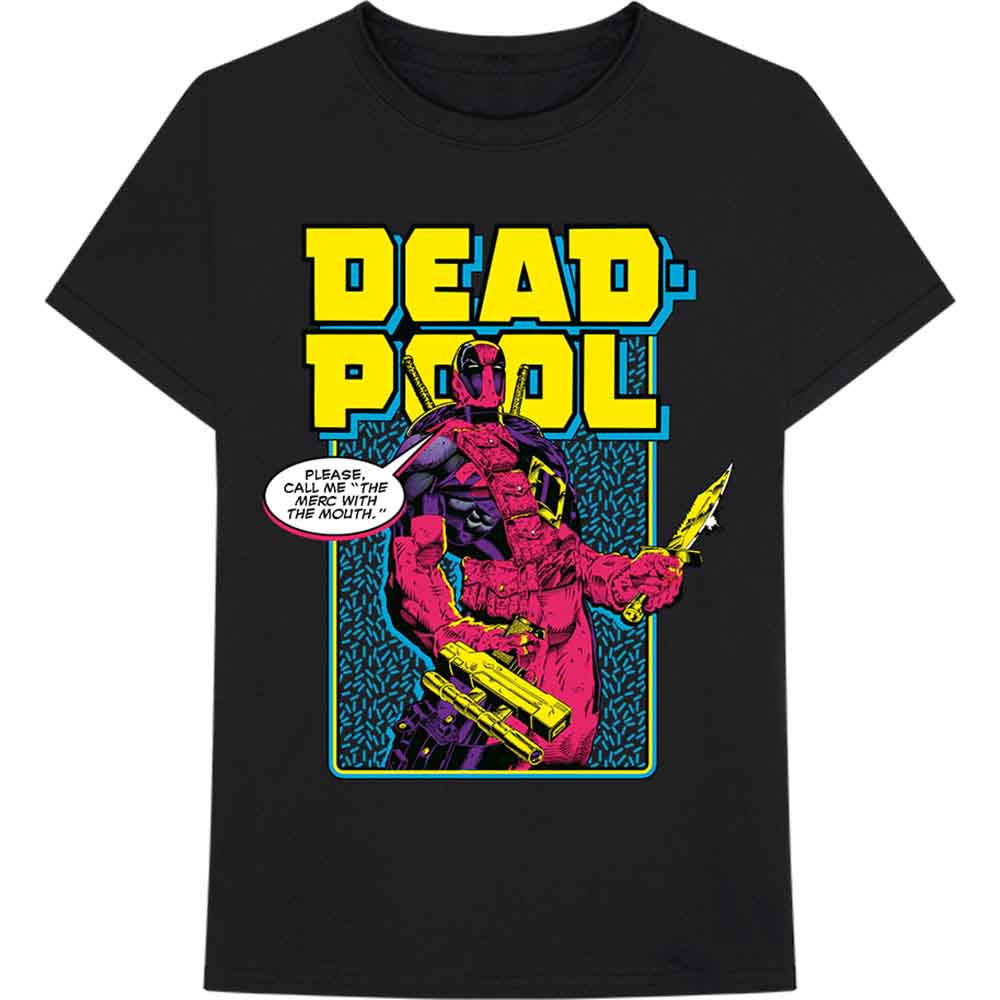 Marvel Comics T Shirt - Deadpool Comic Merc