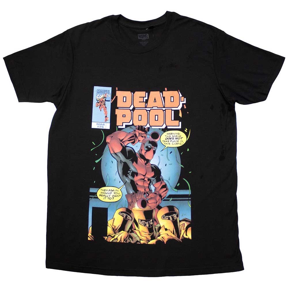 Marvel Comics T Shirt - Deadpool Bubble Text