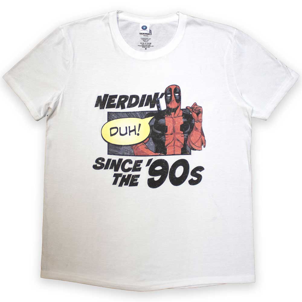 Marvel Comics T Shirt - Deadpool Nerdin' Since The '90s
