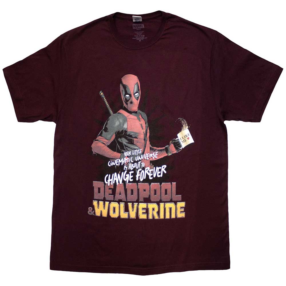 Marvel Comics T Shirt - Deadpool &Wolverine Change Universe | Buy Now For 19.99