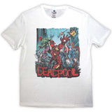 Marvel Comics T Shirt - Deadpool Hero Scene Vintage