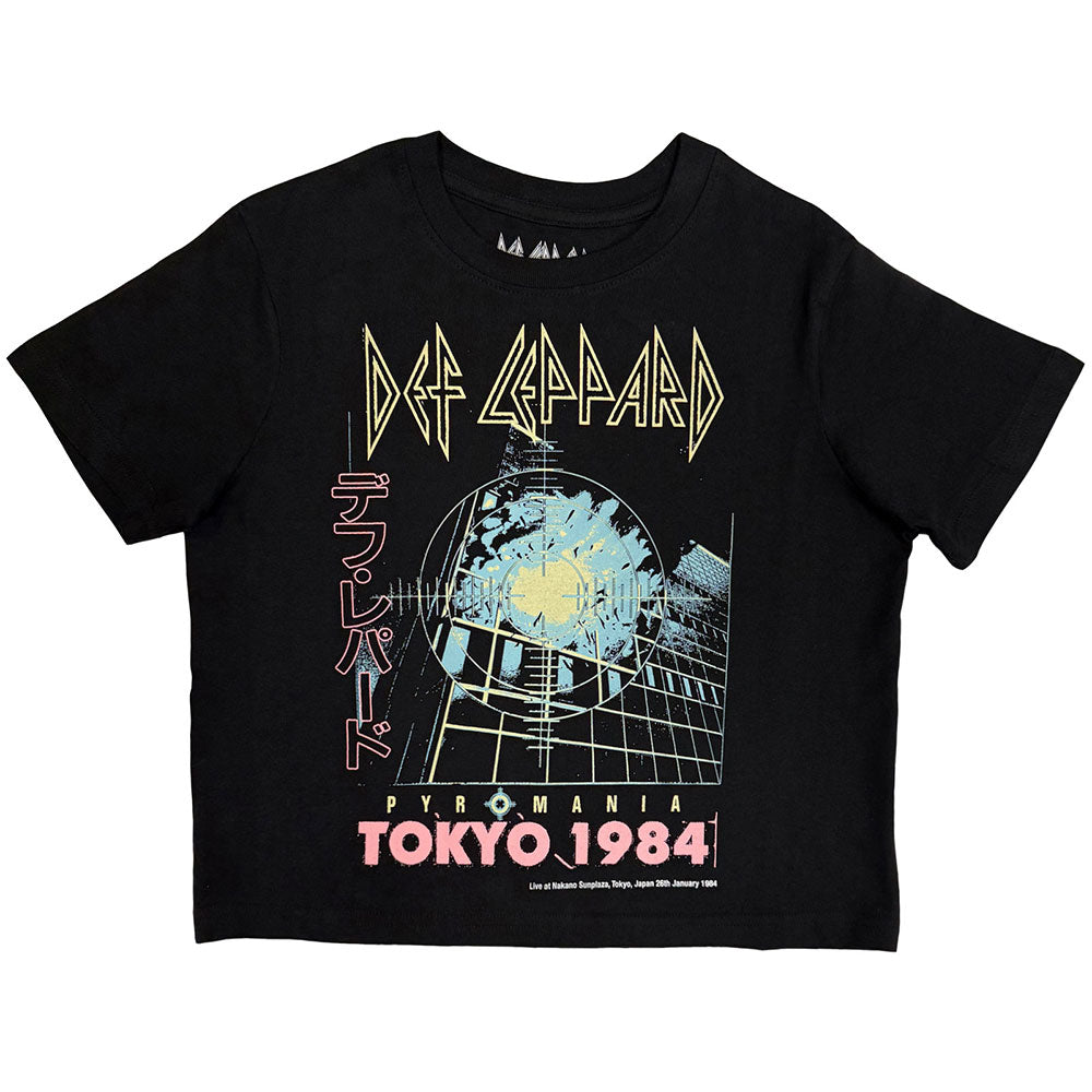 Def Leppard Women's Crop Top - Tokyo