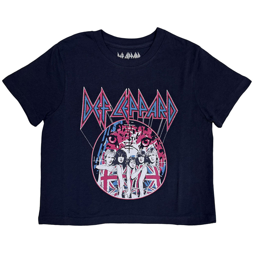 Def Leppard Women's Crop Top - Pyro Tour