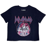 Def Leppard Women's Crop Top - Pyro Tour