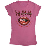 Def Leppard Woman's T Shirt - Pour Some Sugar On Me Lips Tour 2019