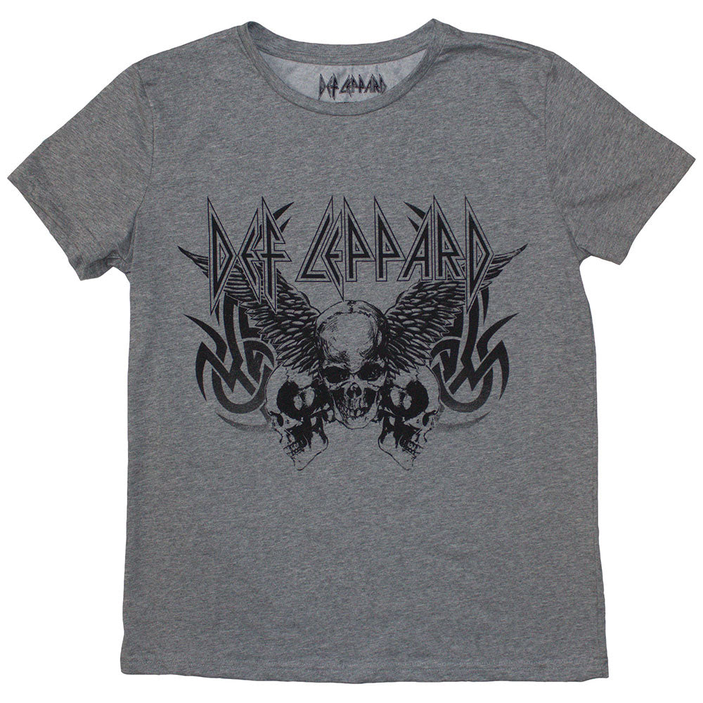 Def Leppard Woman's T Shirt - Tribal Skull