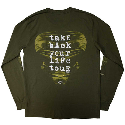 Disturbed Long Sleeve T Shirt - European Tour '23 Take Back