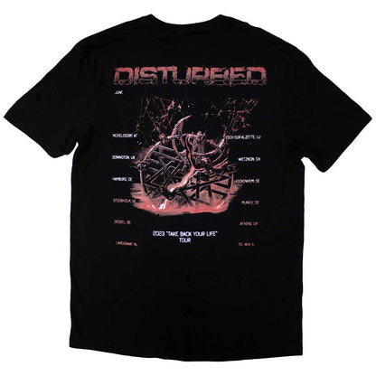 Disturbed T Shirt - European Tour '23 Medallion