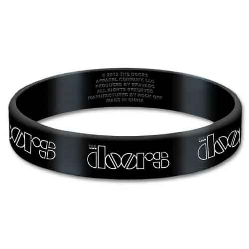 The Doors Wrist Bands - Rubber Gummy - Logo