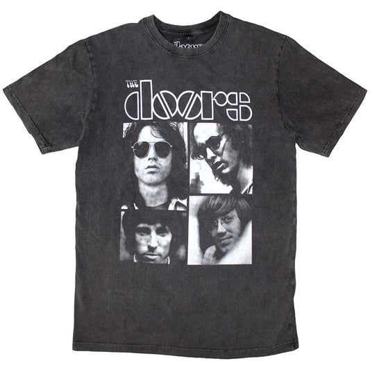 The Doors T Shirt - Squares Stone Wash