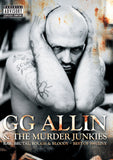 Gg Allin DVD - Raw,Brutal,Rough & Bloody-1991 | Buy Now For 19.99
