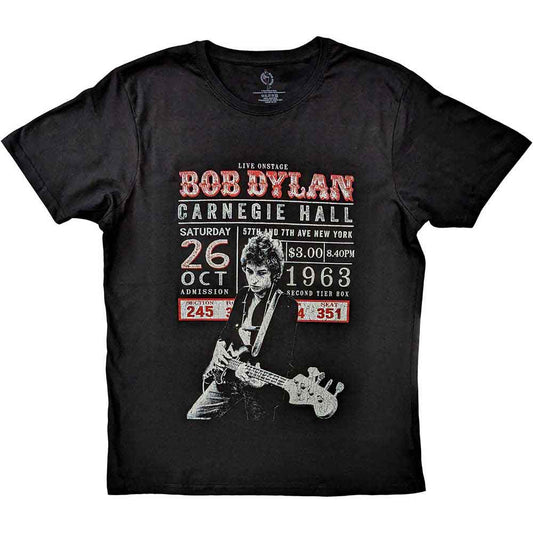 Bob Dylan T Shirt - Carnegie Hall '63 | Buy Now For 24.99
