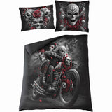 SKULLS N' ROSES - Double Duvet Cover + UK And EU Pillow case