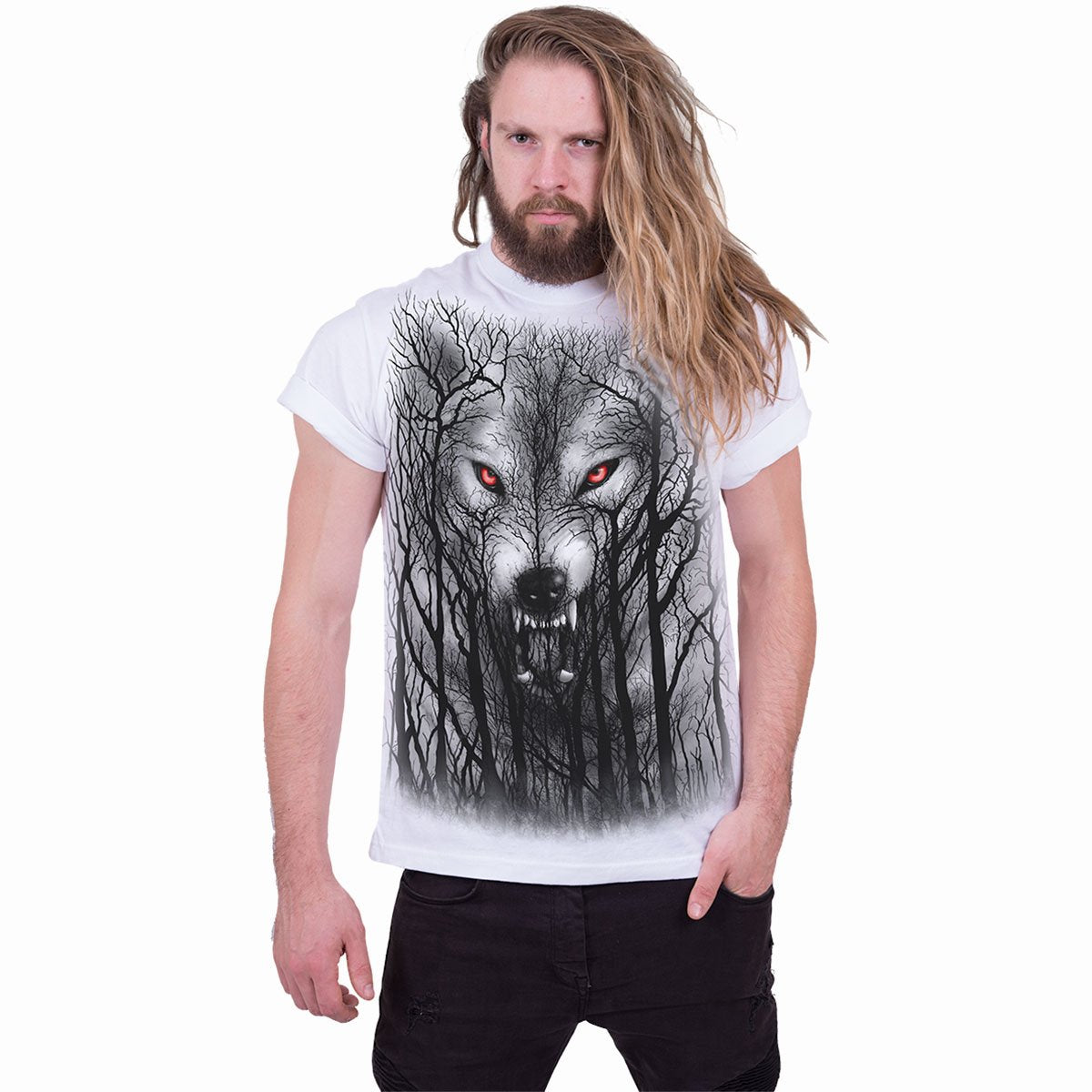FOREST WOLF - T-Shirt White