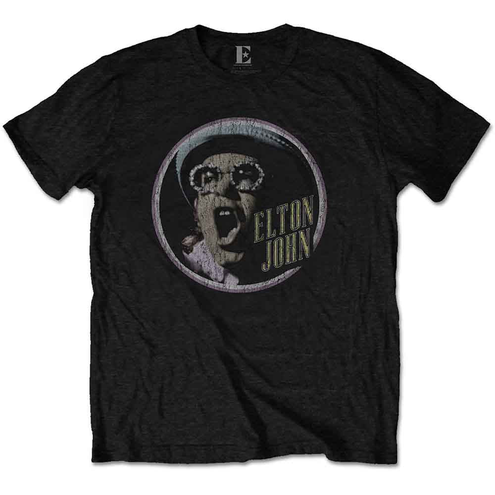 Elton John T Shirt - Circle
