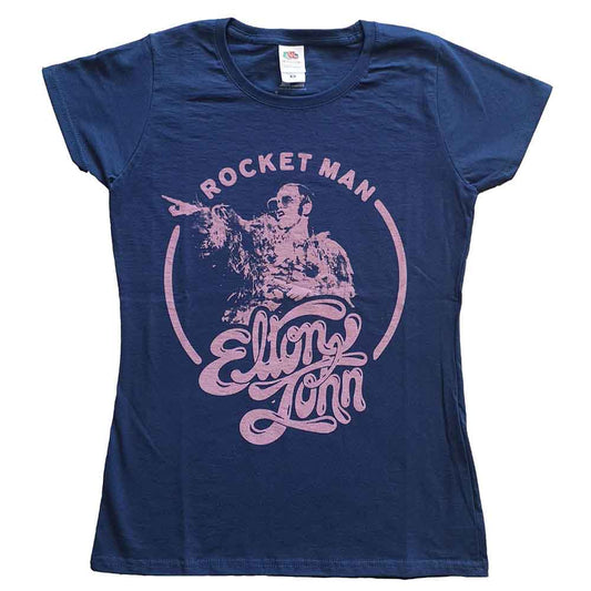 Elton John Woman's T Shirt - Rocketman Circle Point