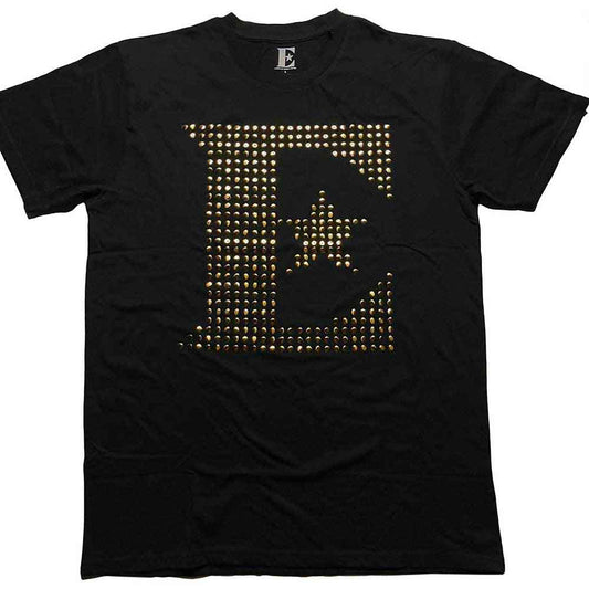 Elton John T Shirt - E Logo Diamante