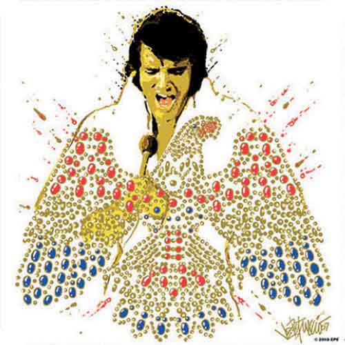 Elvis Presley Cork Coaster - Logo/Reaper JD Print | Buy Now For 9.99
