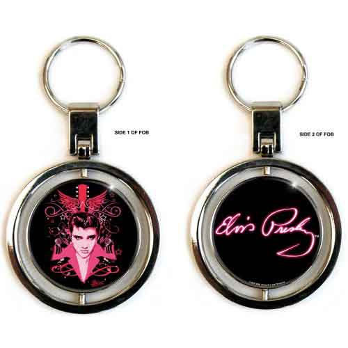 Elvis Presley Spinner Keychains - Let's Face It