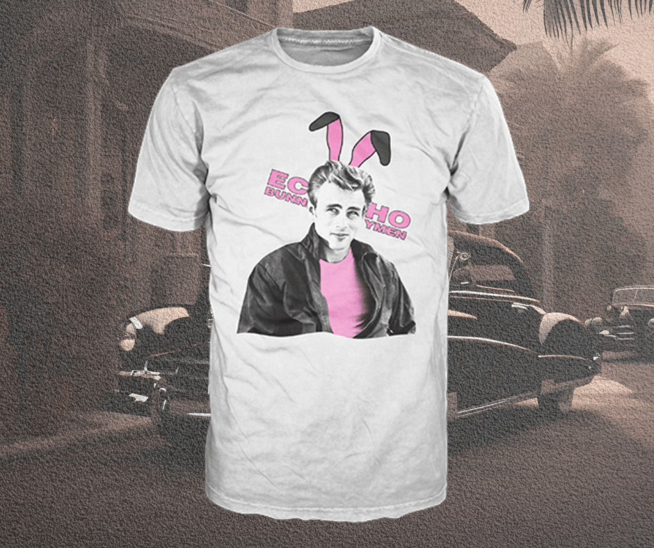 Official Echo & The Bunnymen 'James Dean' Bunny Ears T-Shirt