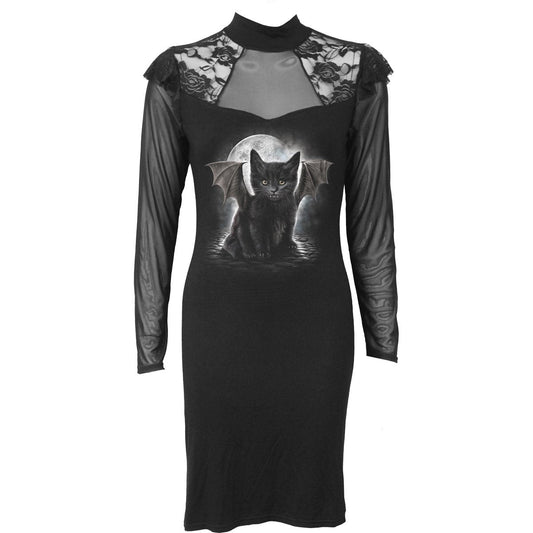 BAT CAT - Lace Shoulder Corset Dress