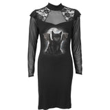BAT CAT - Lace Shoulder Corset Dress