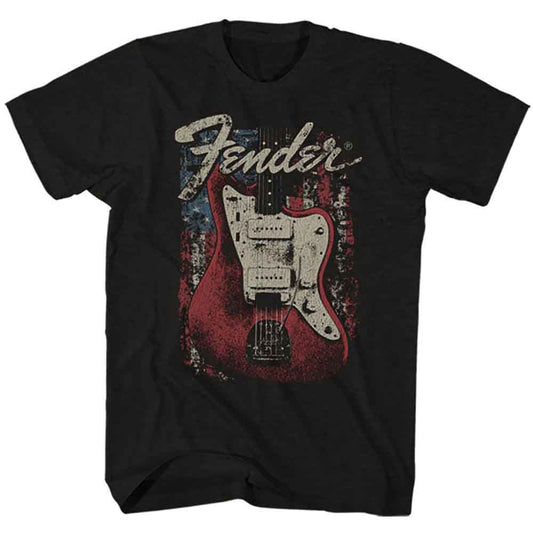 Fender T Shirt - Distressed Guitar