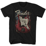 Fender T Shirt - Distressed Guitar
